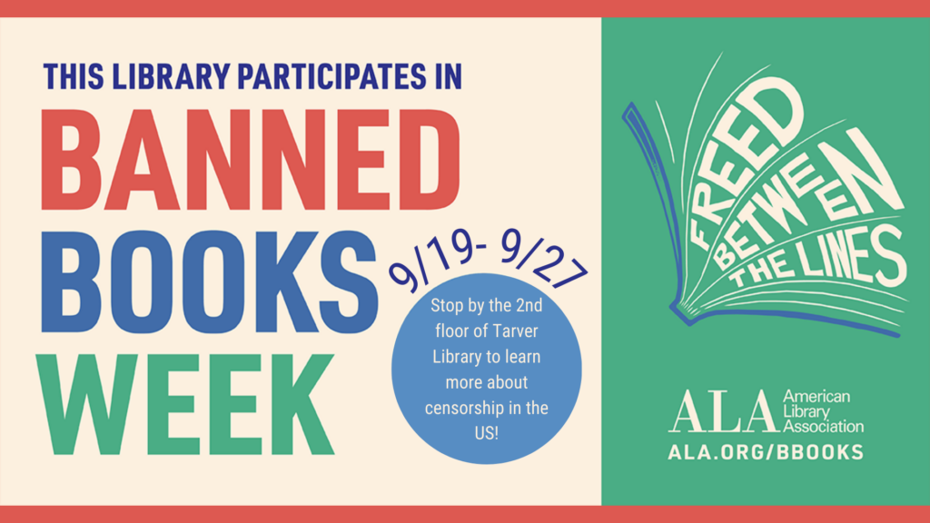Banned Books Week at Tarver Library, 9/19 - 9/27