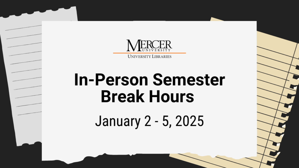 In-Person Semester Break Hours