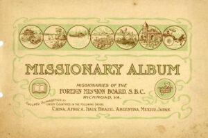 Image of an antique missionary album cover