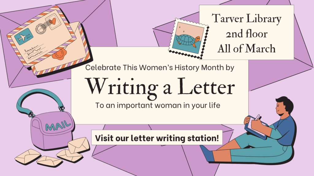 Celebrating Women's History Month by Writing a Letter