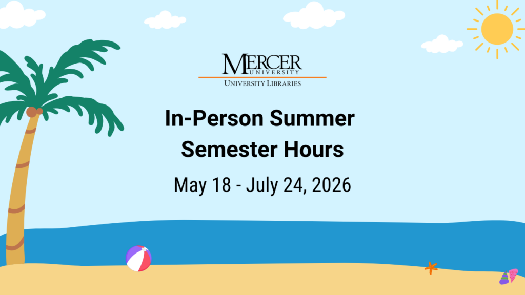 In-Person Summer Semester Hours May 18 - July 24, 2026