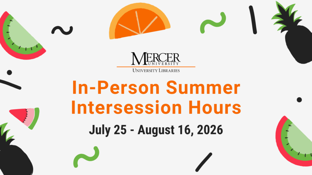 In-Person Summer Intersession Hours July 25 - August 16, 2026