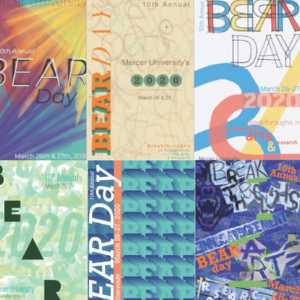 Images of Bear Day posters arranged in a collage